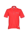 Thom Browne Polo Shirts In Red