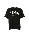 Msgm T-shirt In Black