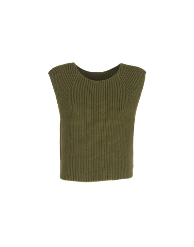 Adam Lippes Sweater In Military Green