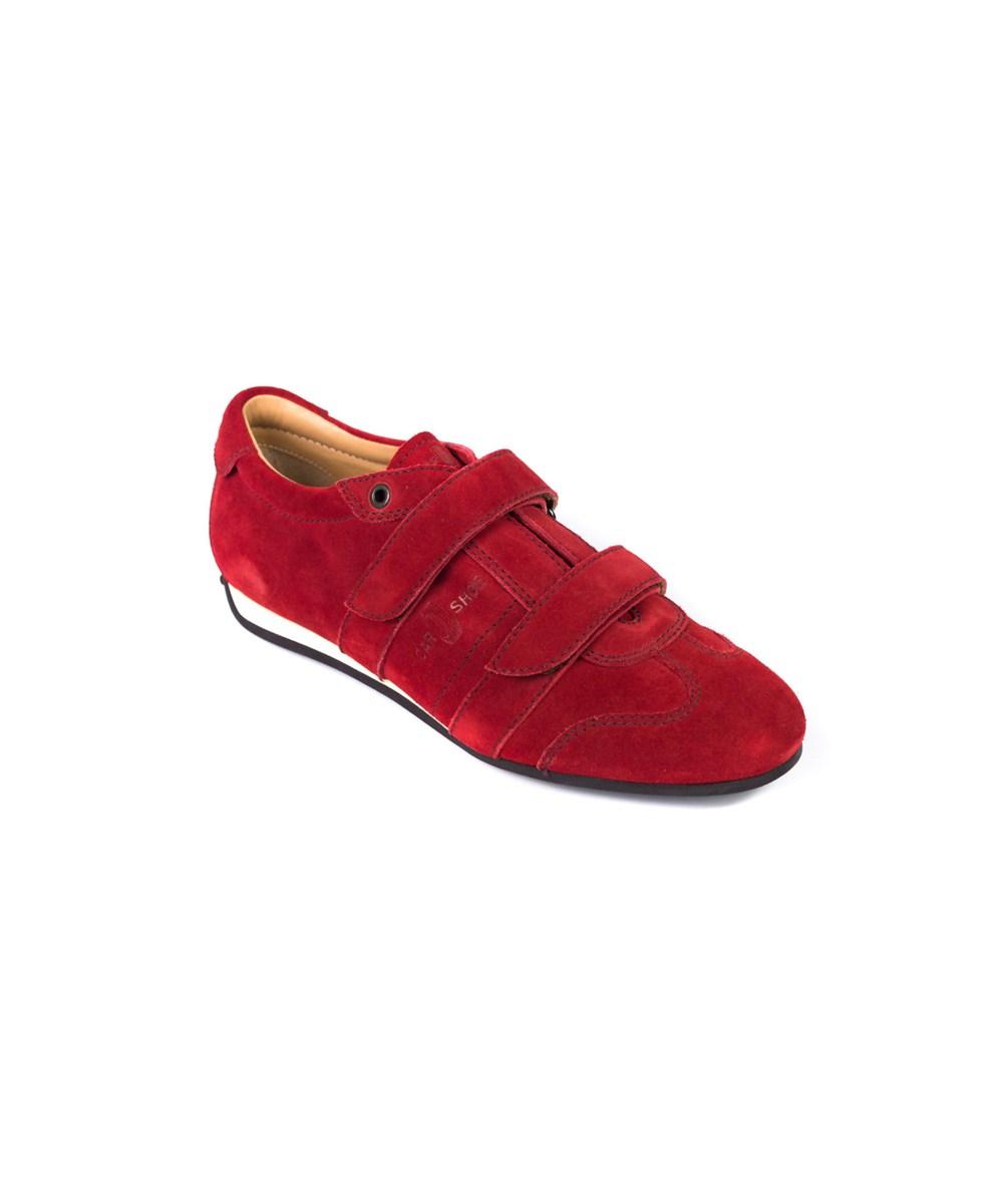 red suede sneakers womens