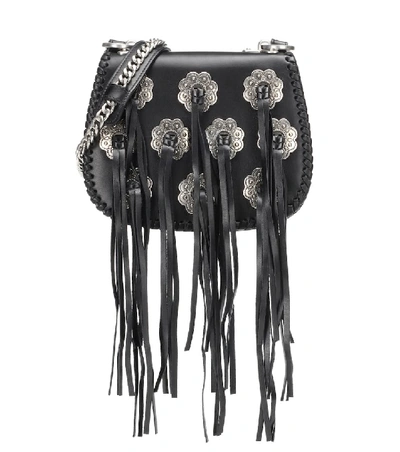 Prada Embellished Leather Crossbody Bag In Female