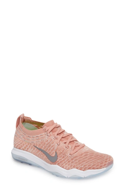 Nike Air Zoom Fearless Flyknit Lux Trainer Sneakers In Rust Pink/ Smoke