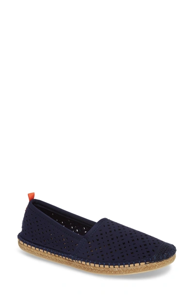 Sea Star Beachwear Sea Star Beachcomber Espadrille Sandal In Dark Navy Eyelet