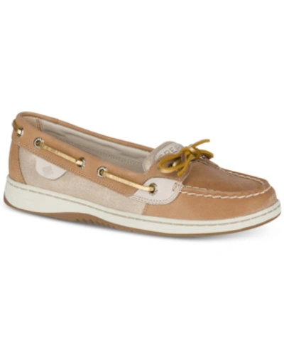 Sperry Women's Angelfish Boat Shoes Women's Shoes In Linen Gold