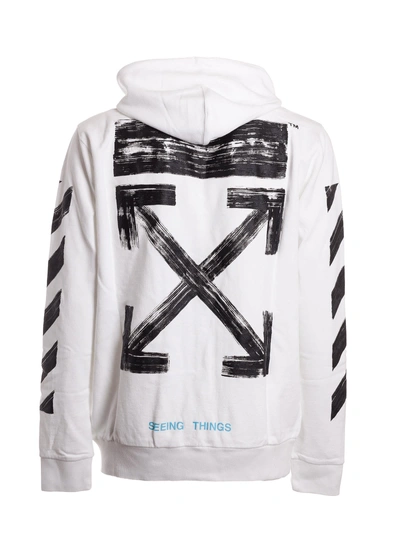 Off-white Off White Brush Print Hoodie