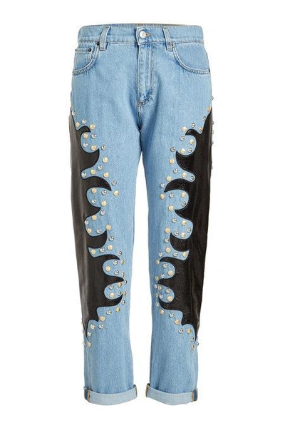 Moschino Studded Patch Jeans