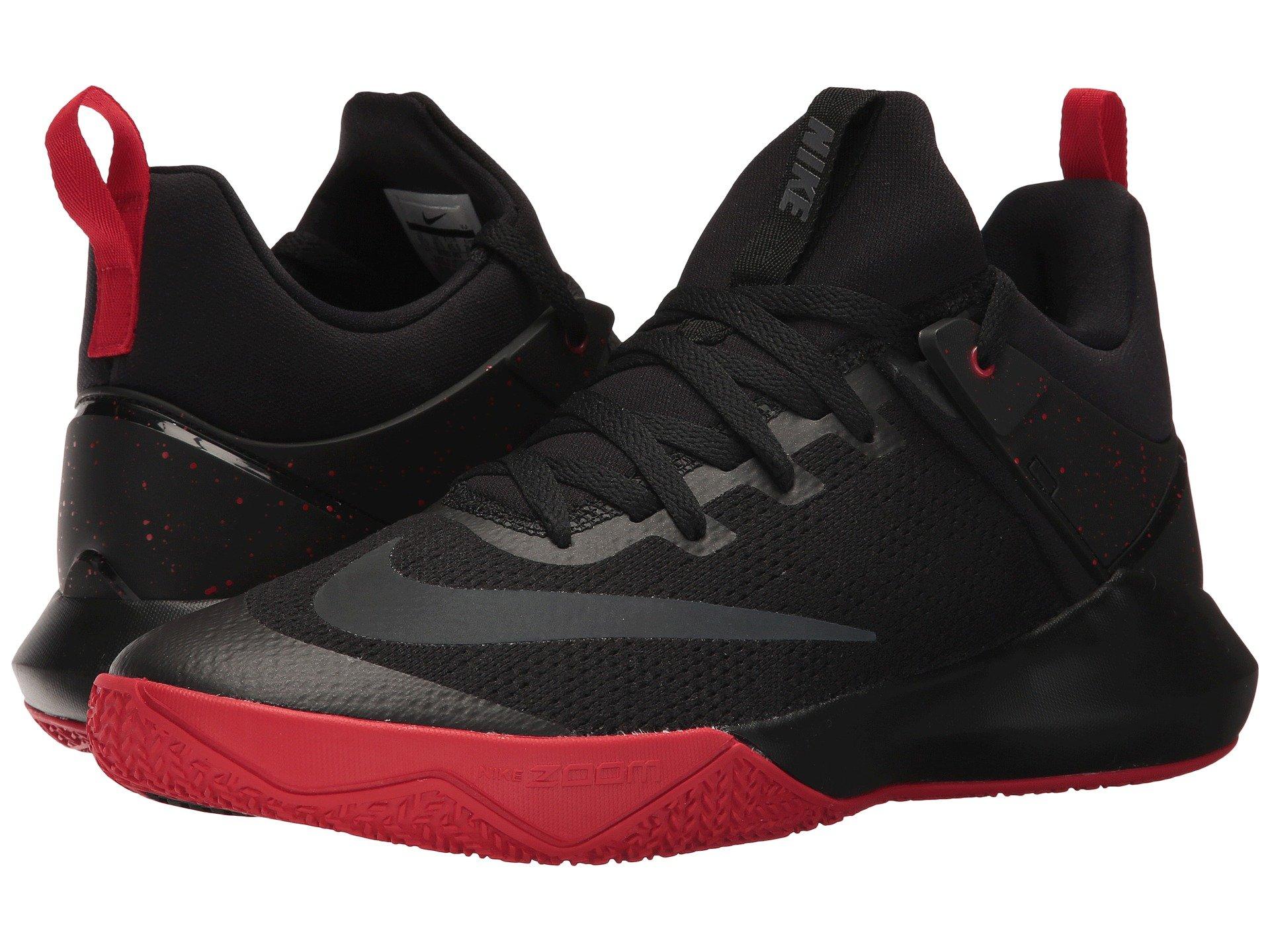 nike zoom shift black red