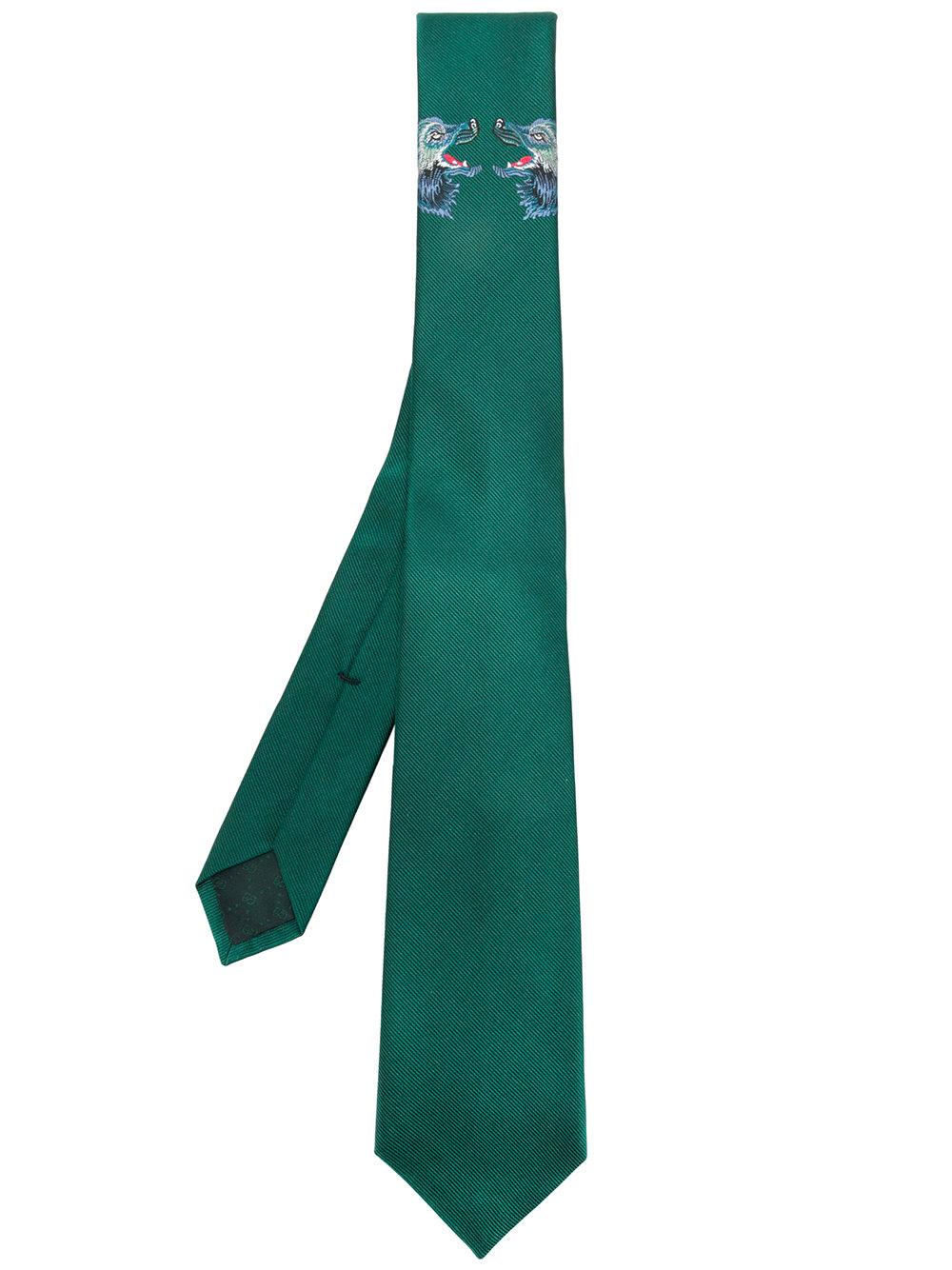 green gucci tie
