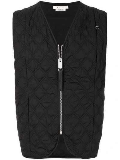 Alyx Quilted Waistcoat In Black