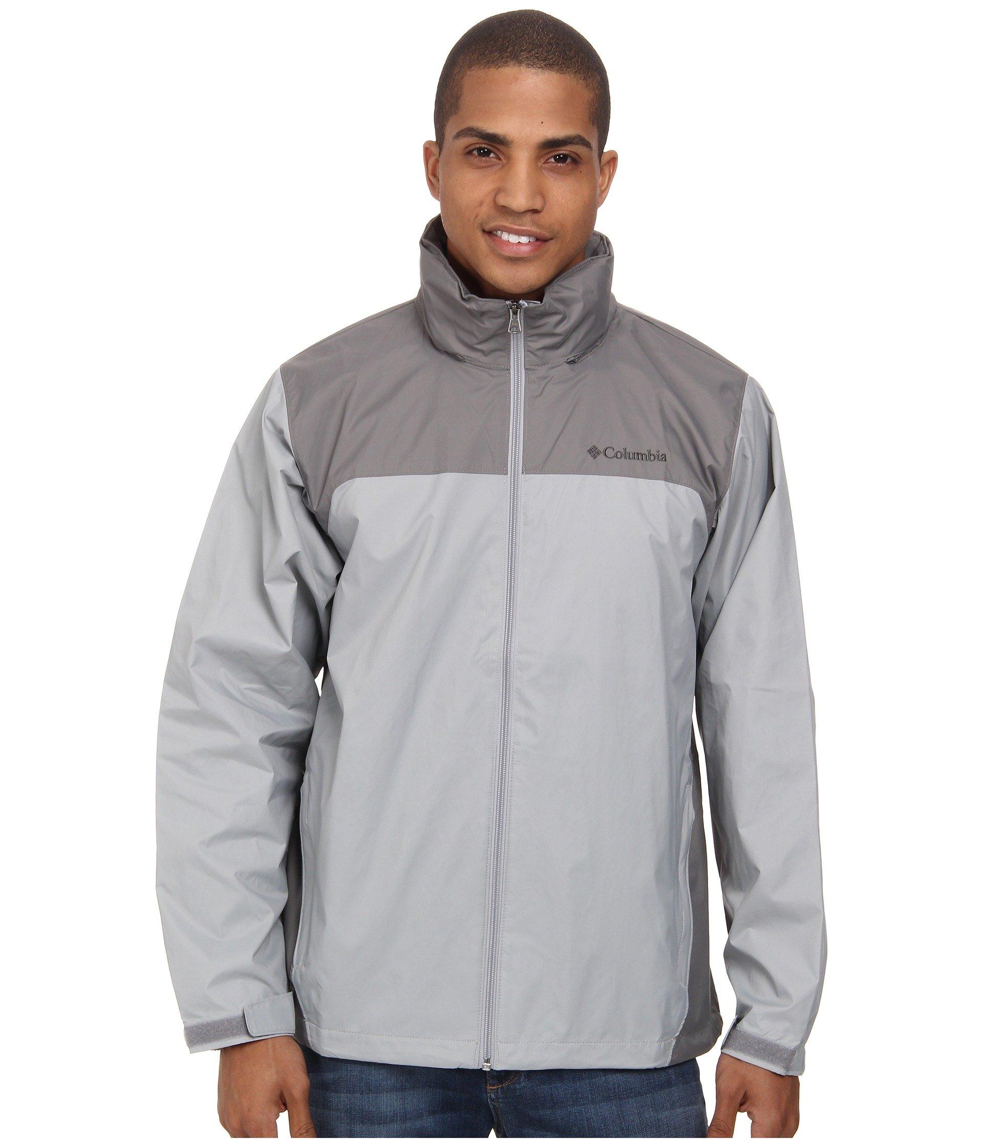 columbia grey windbreaker