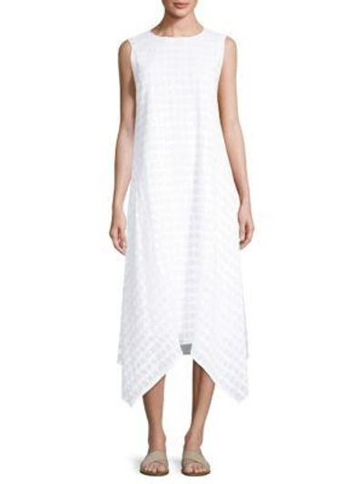 Lafayette 148 Romona Asymmetric Dress In White