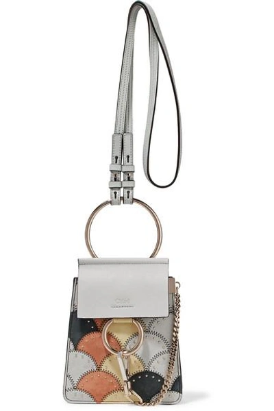 LEATHER STUD BRACELET MINI LIGHT GREY LEATHER STUD BRACELET MINI LIGHT GREY