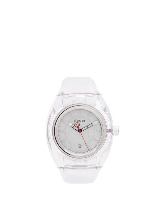 Gucci Sync Rubber Watch In Clear Multi | ModeSens