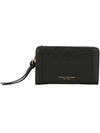 Marc Jacobs Recruit Wallet With Leather Strap In Black