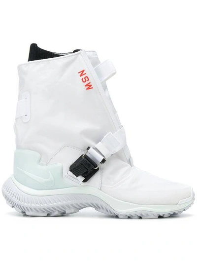 Nike White Gaiter Boots