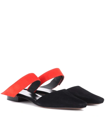 Neous Epi Suede Slippers In Black