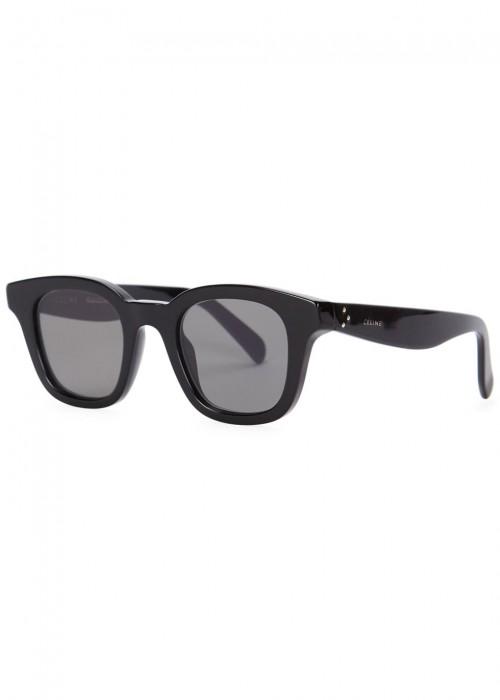 Celine Sacha Black Wayfarer-style Sunglasses | ModeSens