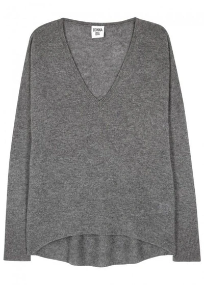 Donna Ida Lauren Grey Cashmere Jumper