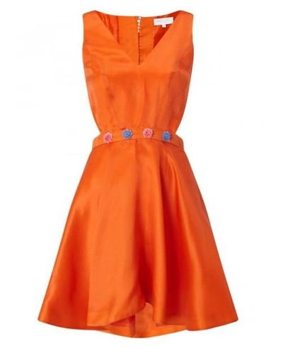 Anya Maj Lien Orange Dress