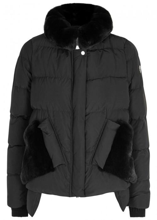Diego M Black Furtrimmed Shell Jacket ModeSens
