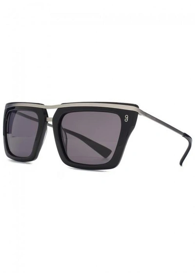 Hook Ldn Chambers Black D-frame Sunglasses