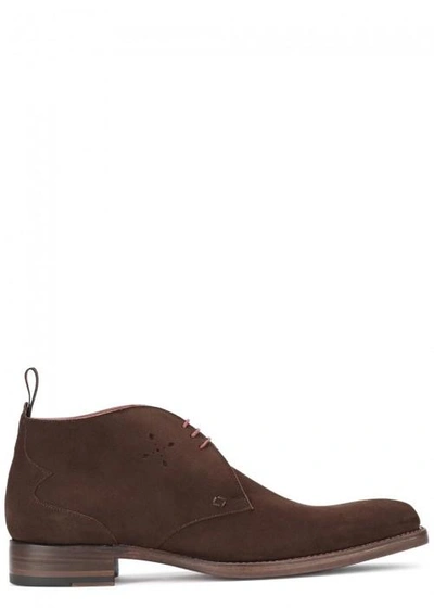 Jeffery West Dexter Brown Suede Chukka Boots In Tan