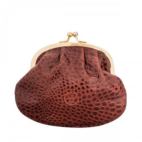 crocodile print purse