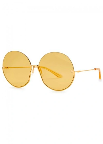 Moy Atelier Sense Of Sonder 12kt Gold-plated Sunglasses In Yellow
