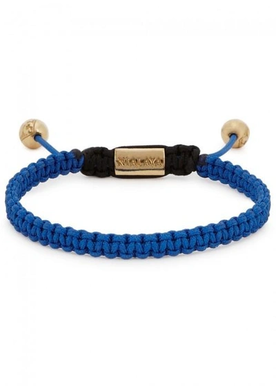 Nialaya Blue Woven Cord Bracelet