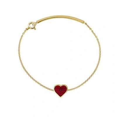 Raliegh Goss Heart Bracelet