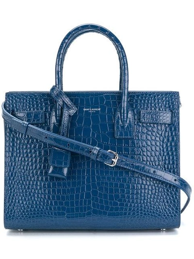 Saint Laurent Mini Sac De Jour  In Blue