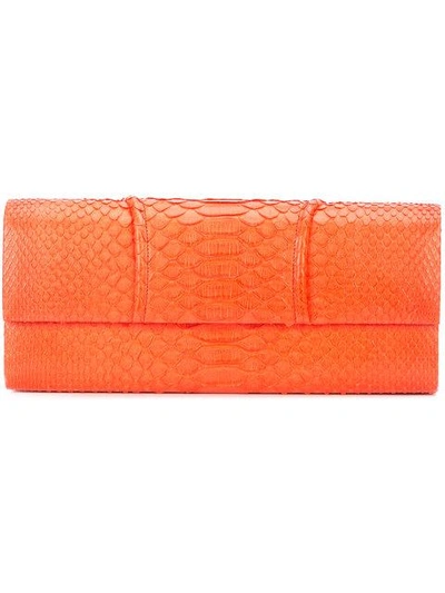 Susie Straubmueller Long Clutch Bag In Yellow & Orange