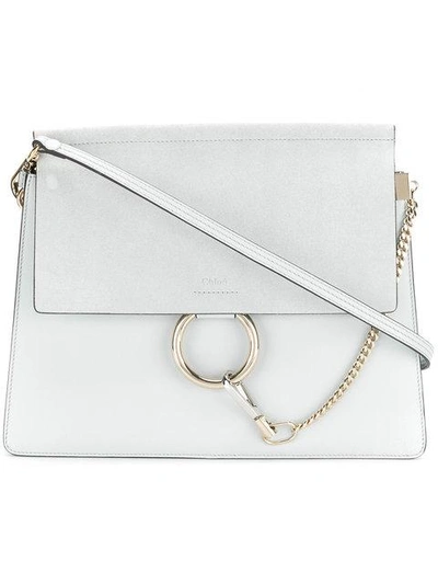 Chloé 'faye' Schultertasche In Grey