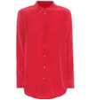Equipment Essential Silk Shirt In Ribbon Red