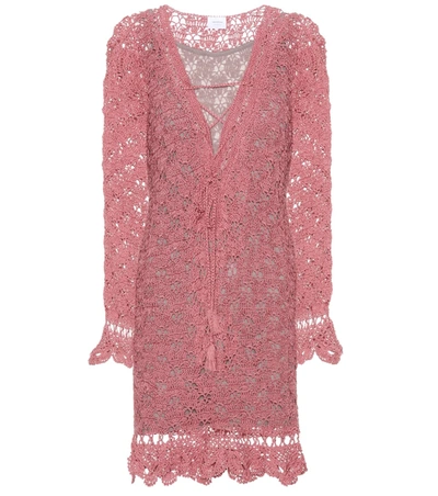 Anna Kosturova Summer Cotton Dress In Pink