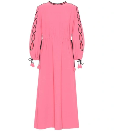 Huishan Zhang Crêpe Dress In Pink