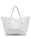 Annabel Ingall Isabella Large Leather Tote In White/gold