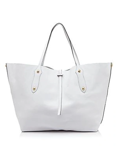 Annabel Ingall Isabella Large Leather Tote In White/gold