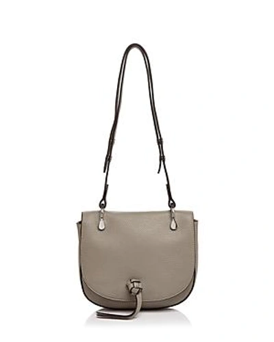 Elizabeth And James Zoe Leather Saddle Bag - 100% Exclusive In Dove Gray/silver