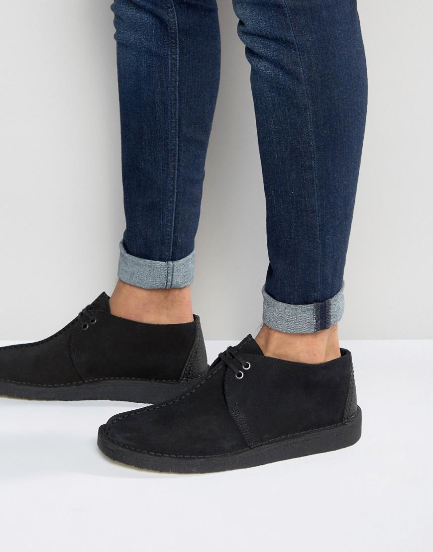 desert trek black suede