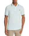 Fred Perry Tipped Pique Slim Fit Polo Shirt In Del La Mar Mint