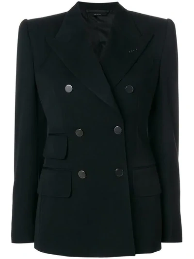 Tom Ford Double-breasted Notch-lapel Tailored Jacket In Black