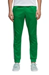 Adidas Originals Contrast-trim Knit Track Pants In Ash Green