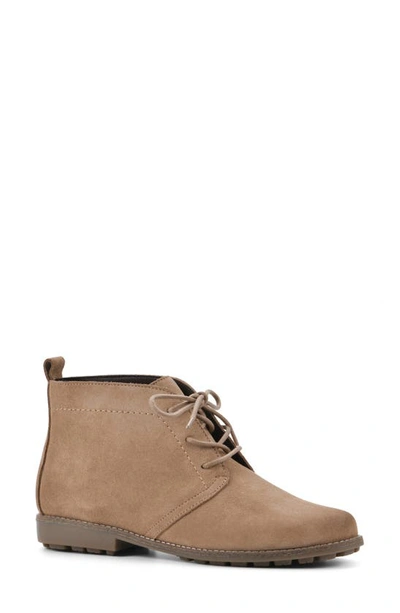 White Mountain Footwear Auburn Suede Bootie In Natural/ El/ Suede