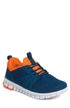 Deer Stags Kids' Betts Perforated Sneaker In Blue/orange