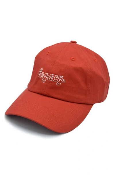 A Life Well Dressed Legacy Statement Baseball Cap In Rose/ Rose