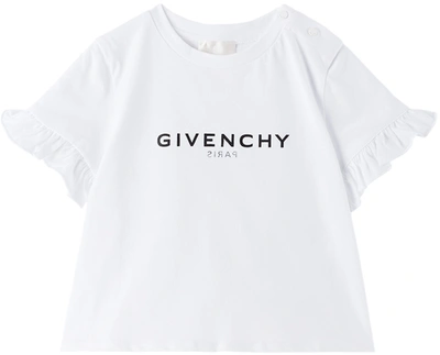 Givenchy Babies' Kids White Logo Cotton T-shirt (2-3 Years)