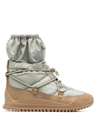 Adidas By Stella Mccartney Lace-up High-top Sneakers In Grün