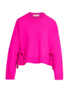 Valentino Pink Bow-detail Wool Sweater
