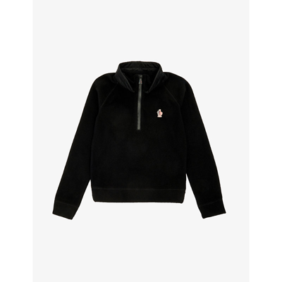 Moncler Little Kid's & Kid's Fleece Half-zip Sweatshirt In Black